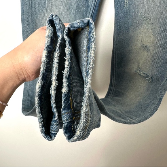 The Kooples Willy Boyfriend Distressed Faded Denim Jeans - Picture 8 of 15